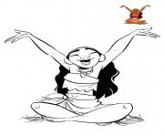 Printable moana disney princess is happy coloring pages