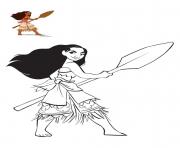 Printable princess moana 2019 coloring pages