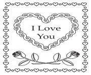 i love you hearts roses mandala