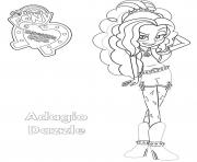 Printable Equestria Girls Adagio Dazzle coloring pages