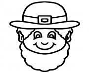 leprechaun face st patrick