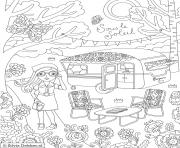 camping girl by silvia dekker