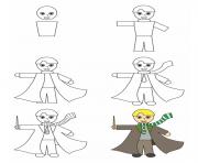 how to draw draco malfoy from Harry Potter