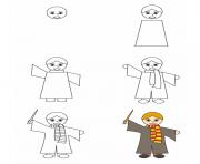how to draw ron weasley