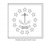 rhode island flag US State