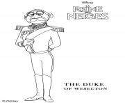 Duke of Weselton from Frozen 2 coloring pages