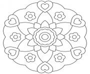 flowerish mandala heart
