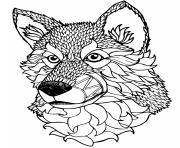 Printable mandala dog adult animal coloring pages