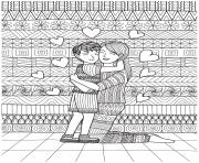 mothers day mother son hug doodle
