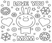 mothers day rabbit i love you mom