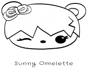 sunny omelette coloring pages
