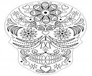halloween day of dead sugar skull adult