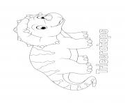 dinosaur cute triceratops for kids
