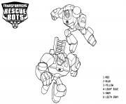 Transformers Rescue Bots Color by Number