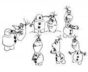 the different reactions of olaf