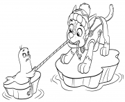 Printable PAW Patrol Chase on Ice coloring pages