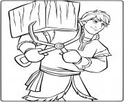 Kristoff from Disney Frozen 2 to Color