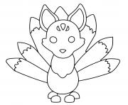 Adopt Me Kitsune Legendary Pet