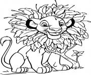 Simba Using Leaves As His Mane