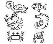 animals of the sea and nursery