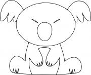 Simple Cartoon Koala