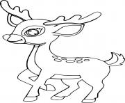 Printable Walking Baby Deer coloring pages