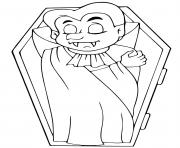 vampire rests in his tomb