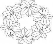 Big Poinsettia Christmas Wreath