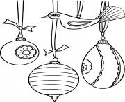 Three Ornaments and a Bird