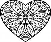 Heart with Symmetrical Patterns