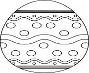 Easter Egg with Water Patterns