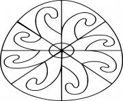 Easter Egg with Octopus Pattern