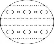 Easter Egg with Big and Small Circles