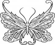 Beautiful Butterfly Zentangle