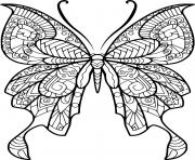 Gorgeous Butterfly Zentangle
