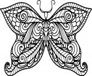 Simple Butterfly Zentangle
