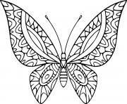 Simple Zentangle Butterfly